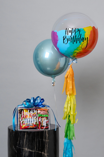 Set Caja de Sonrisas + Globos