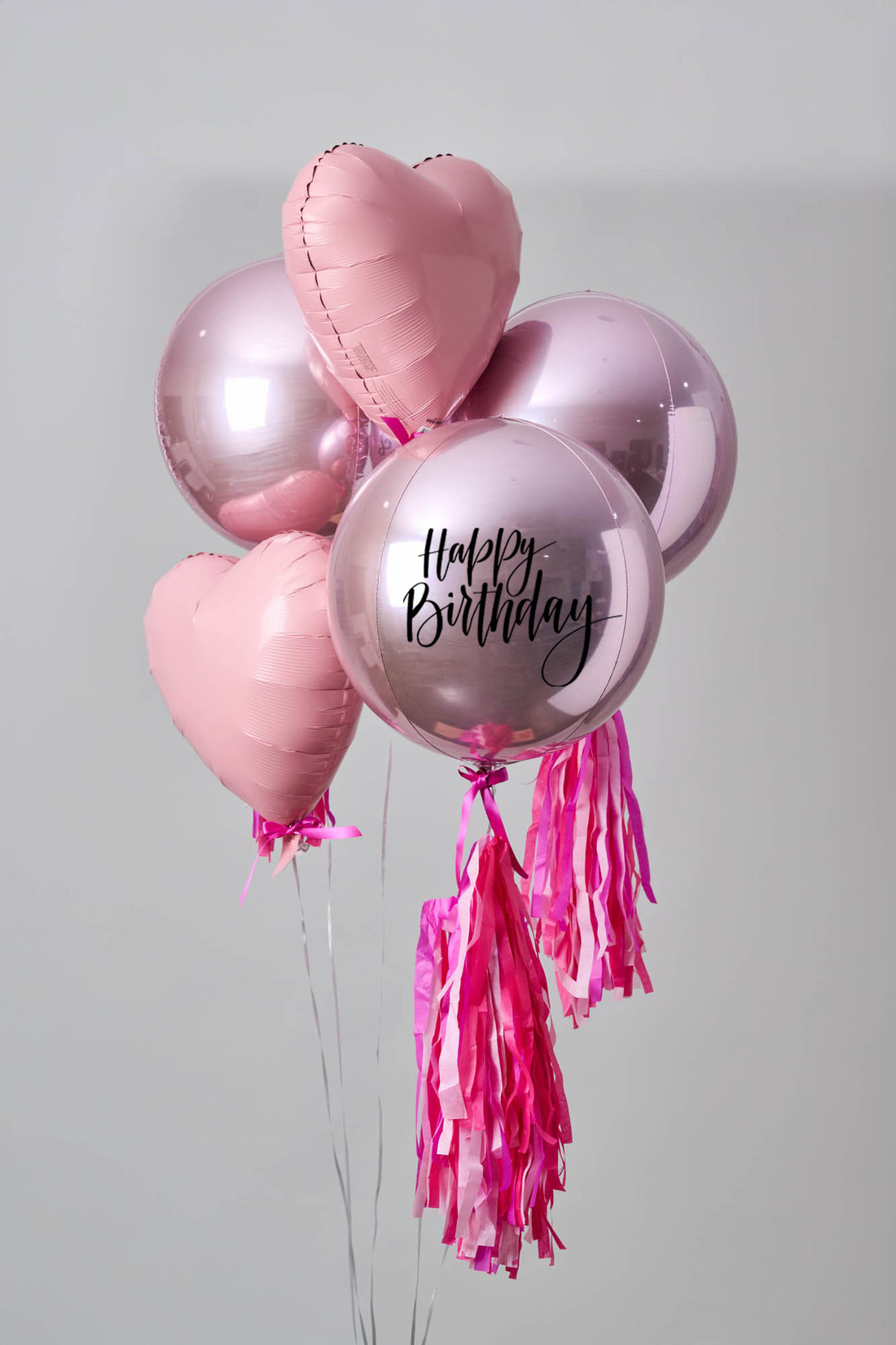 Globos de Esferas y Corazones
