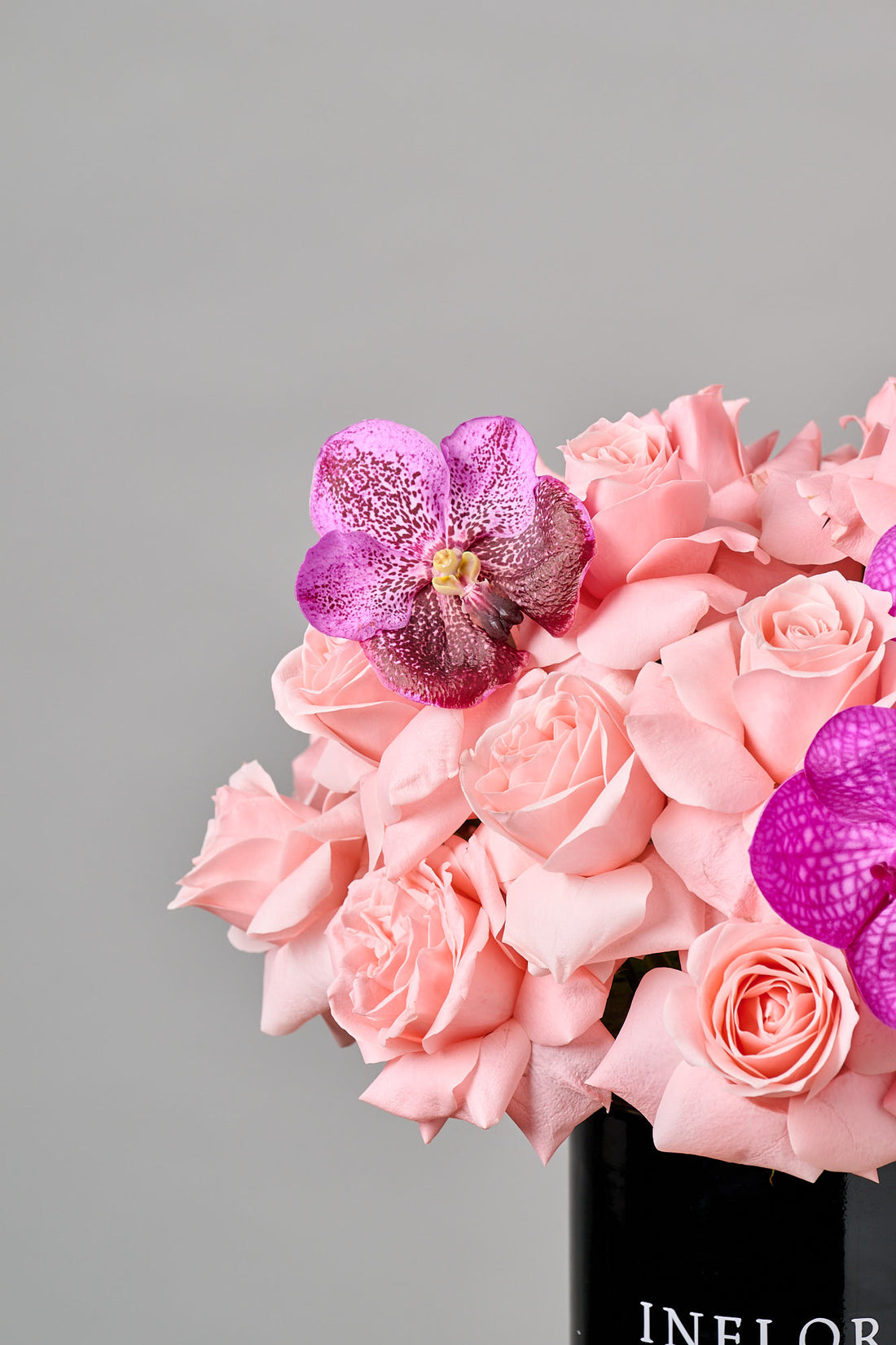 Rosas Rosas Con Orquídea