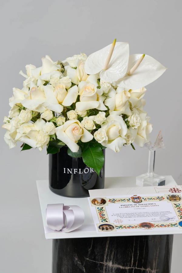 Rosas & Anthurium + Colibri - Set de Condolencias