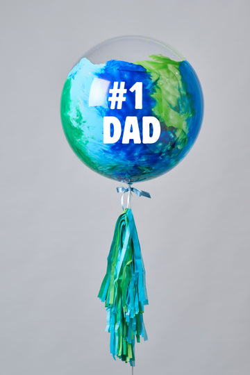 Globo Burbuja "#1 DAD"