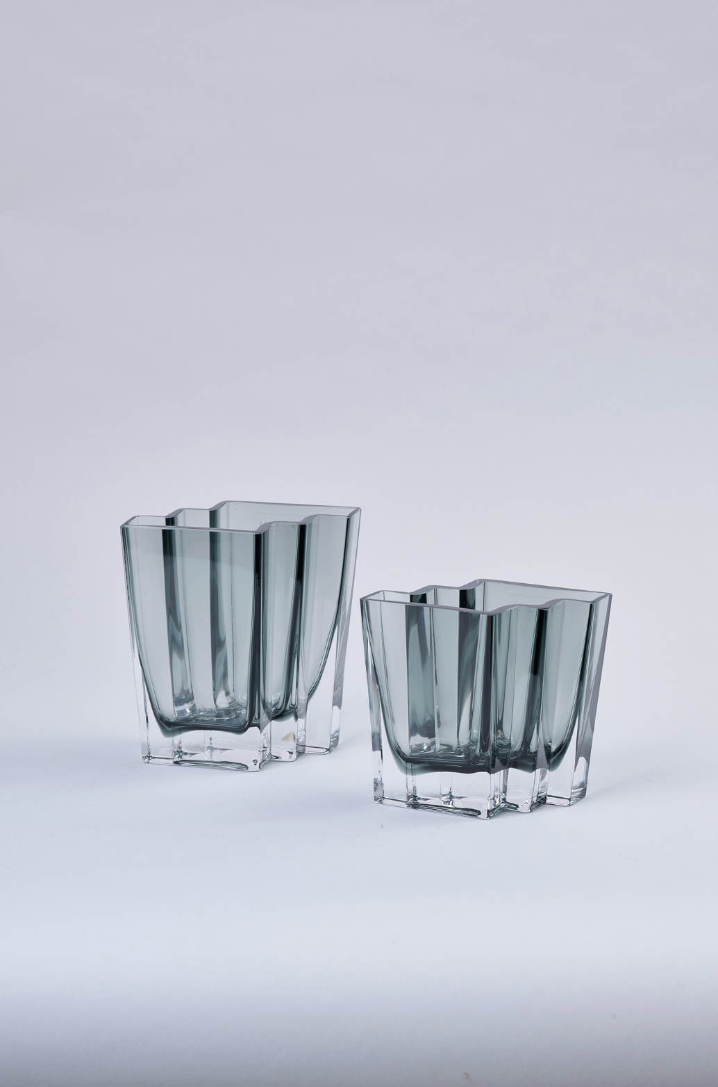 Floreros de Cristal Zig-Zag