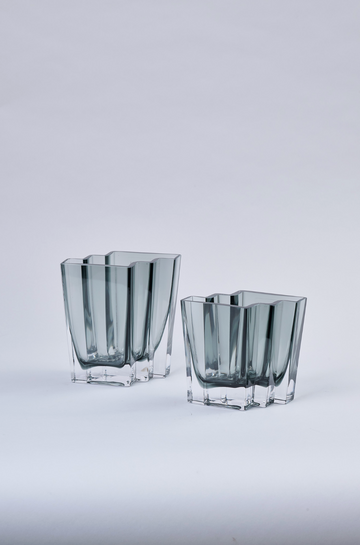 Floreros de Cristal Zig-Zag