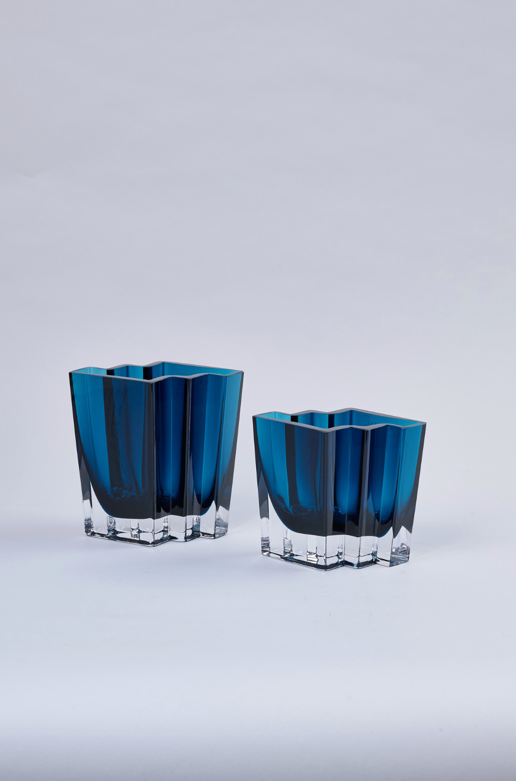 Floreros de Cristal Zig-Zag