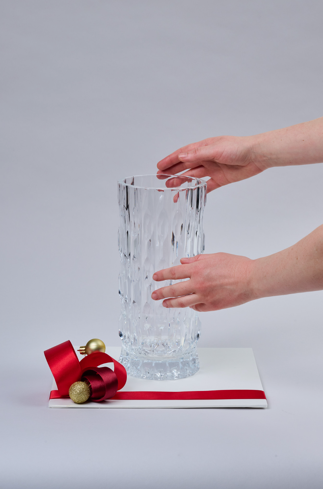 Florero Alto de Cristal