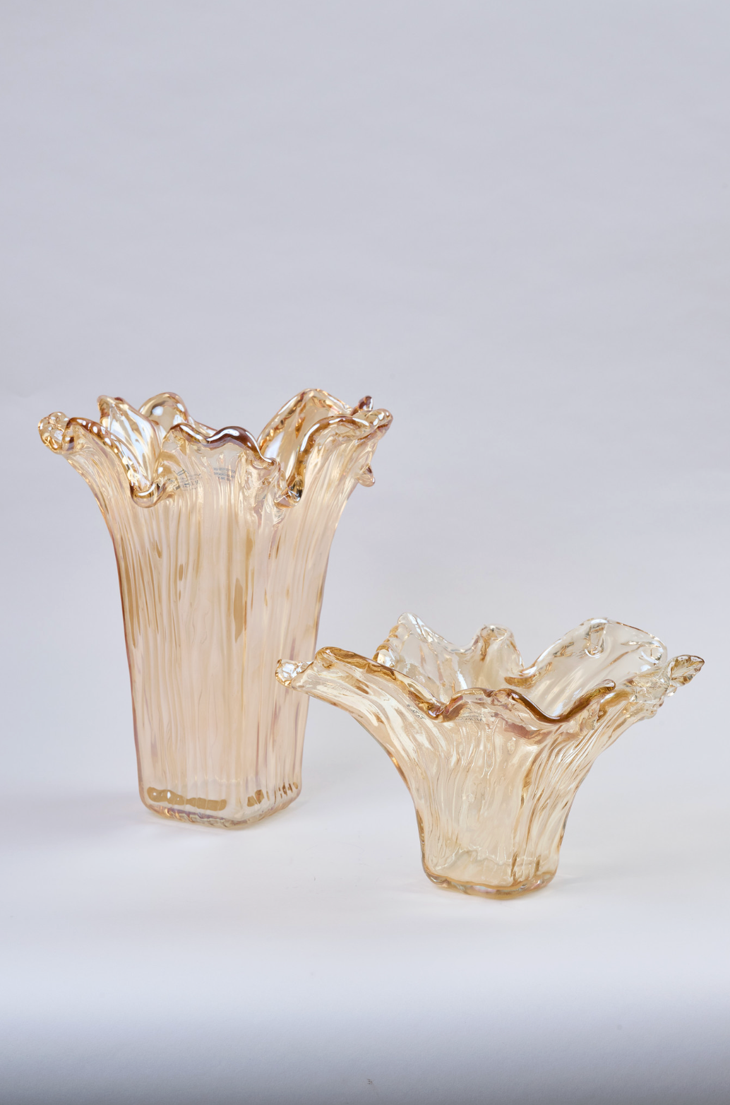 Floreros Murano Dorado